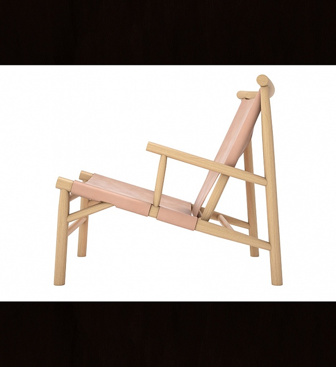 Кресло Samurai Chair - Nature Leather фабрики NORR11 Фото N2